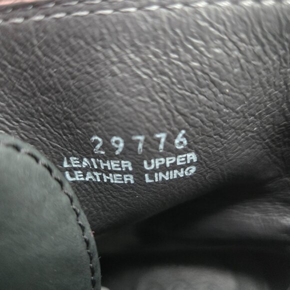 Madewell Combat Boots Leather Black Grunge Moto Lace Up Ankle Booties Size 7.5 - Picture 8 of 12